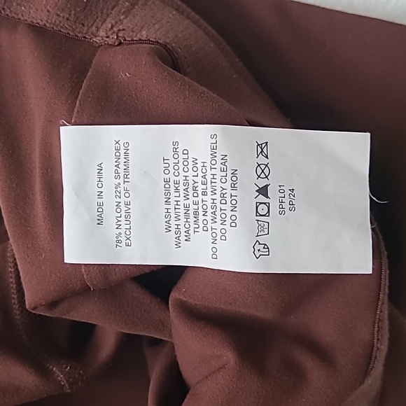 Quince Ultra-Form Scoop Neck Longline Bra Redwood Brown Plum Racerback Lounge L - Picture 7 of 8